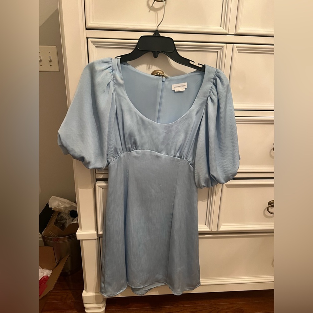 NWOT Lovers and Friends Cecily mini dress blue